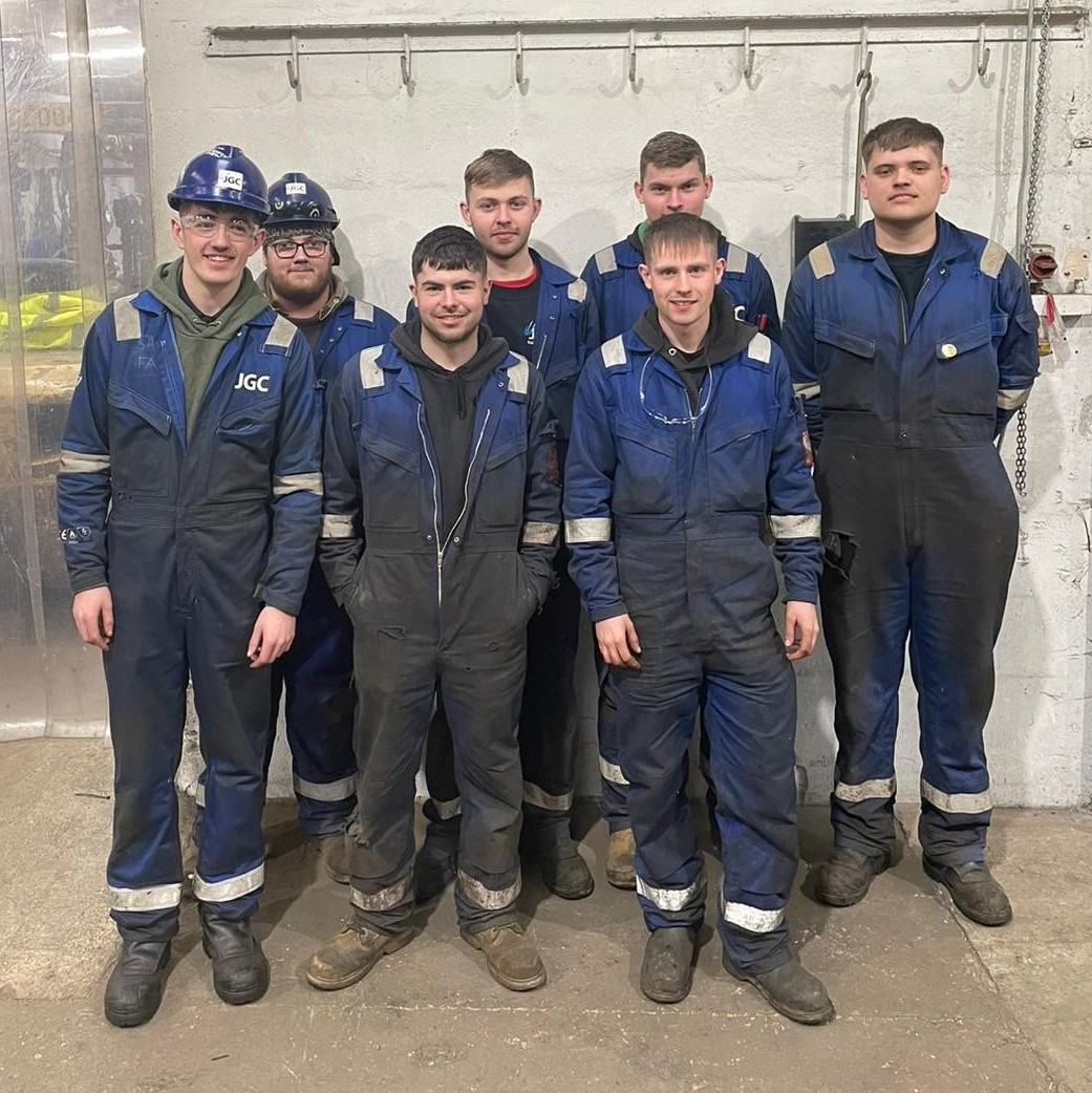 Modern Apprentices who work for JGC