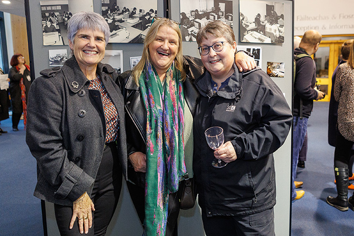 Former students from the Class from 1976 Mairi Nicolson, Helen MacDonald, Margeart Nicolson