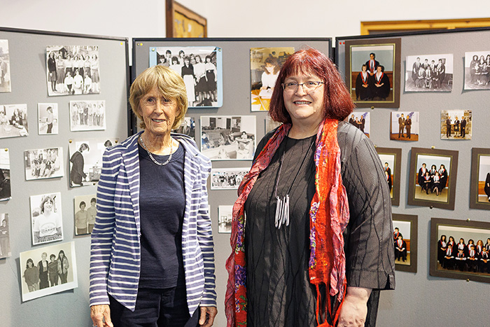 UHI North, West and Hebrides Principal Lydia Rohmer with Catriona Nicolson, Niece of John Macsween, the first Head Teacher of the Lews Castle School