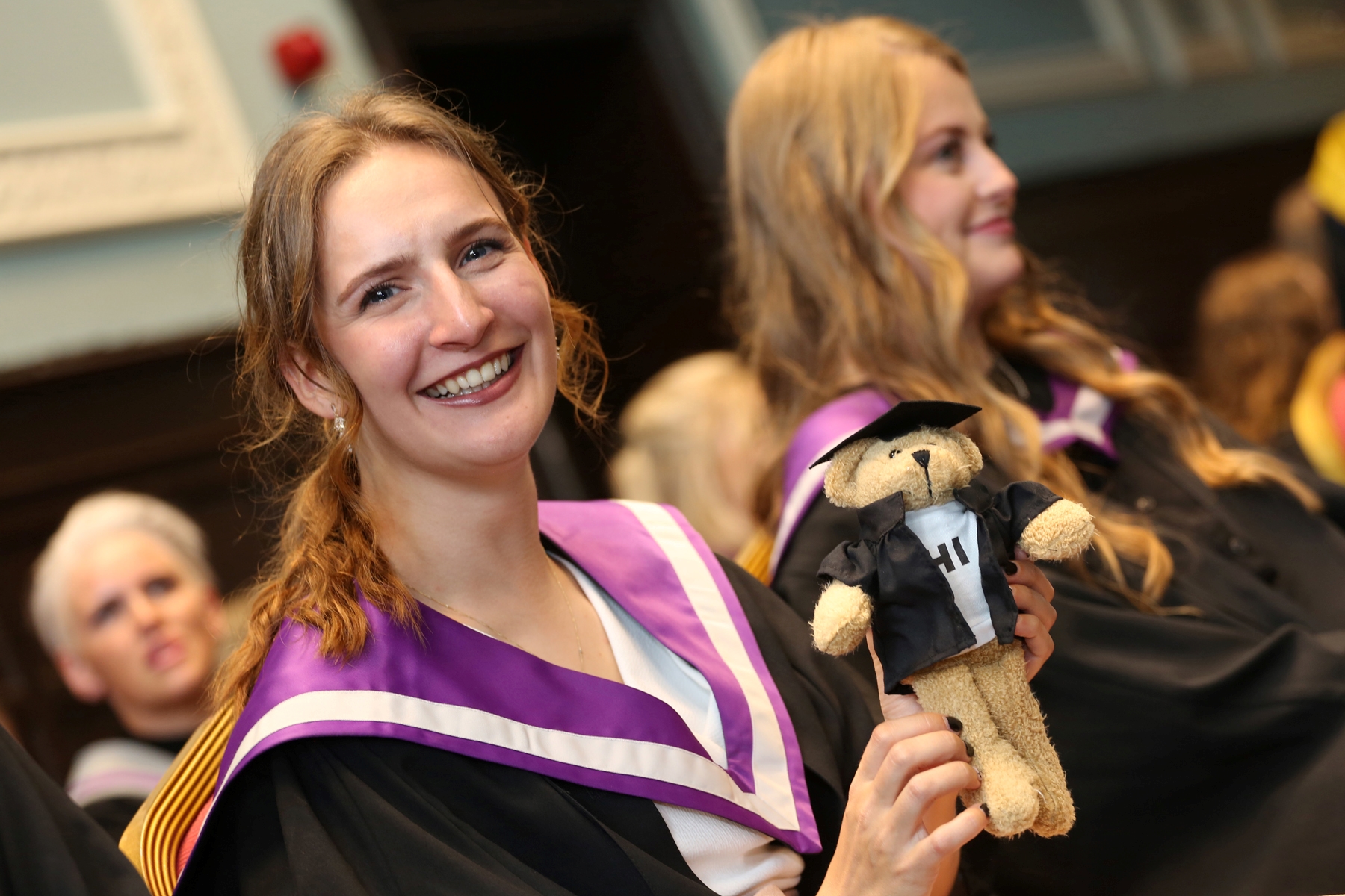 two students at graduation in Stornoway 2023