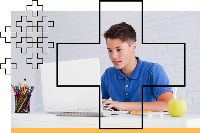 Student studying at campus with laptop Student studying at campus with laptop