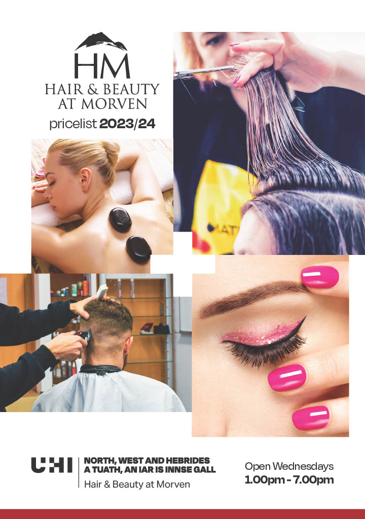 Hair and Beauty Pricelist 2023-2024
