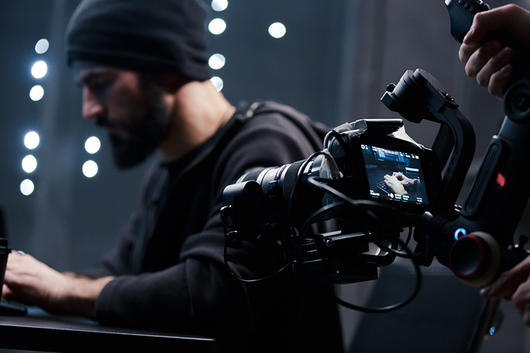 student shooting film scene student shooting film scene
