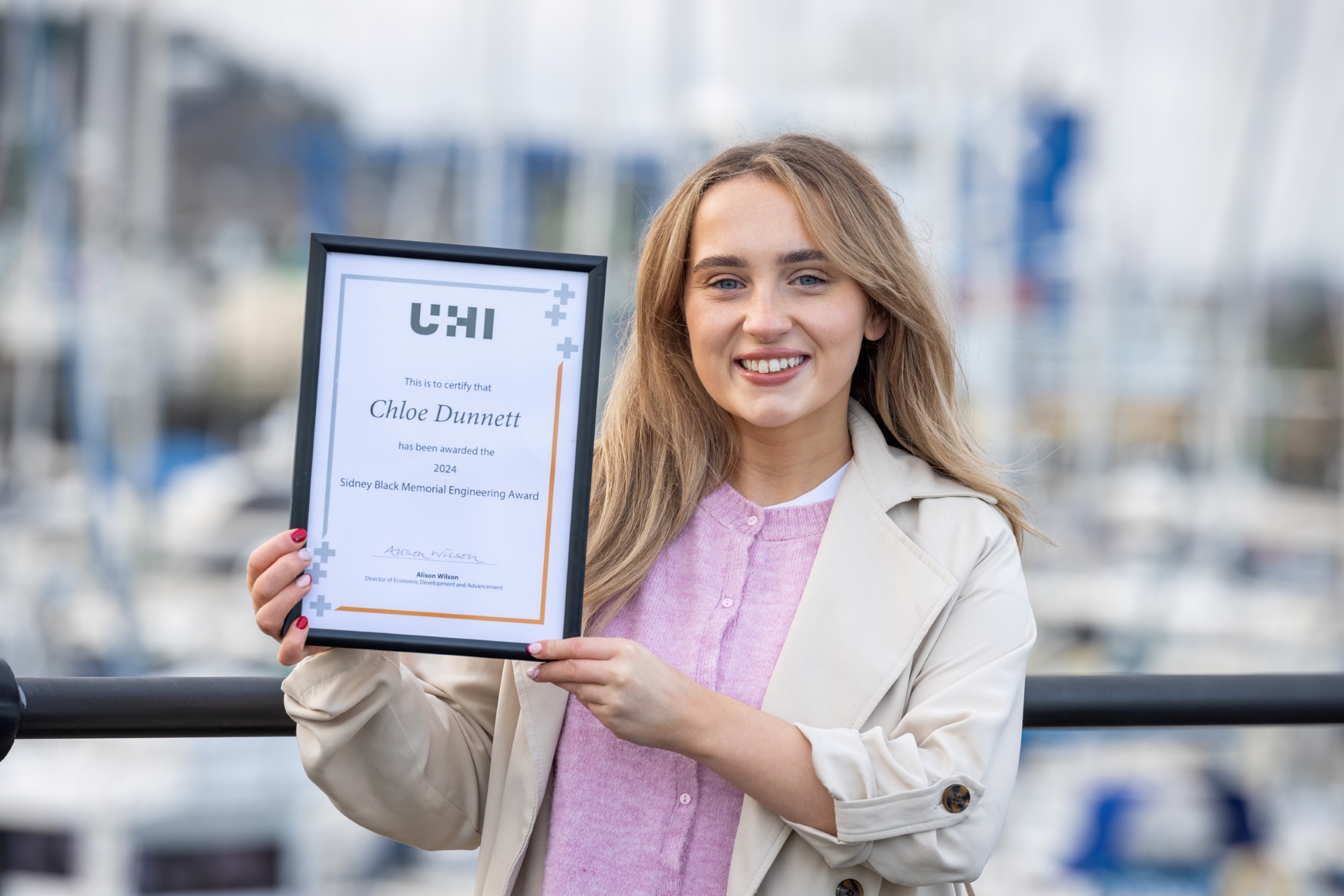 Celebrating women in engineering – UHI North, West and Hebrides graduate wins Sidney Black Memorial Engineering Award