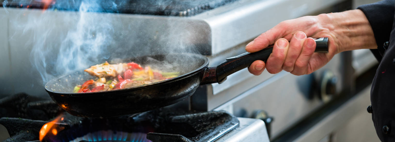 Cooking over a gas burner